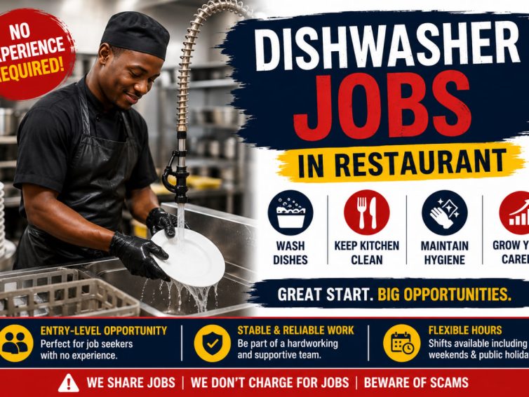 Restaurant Dishwasher Jobs